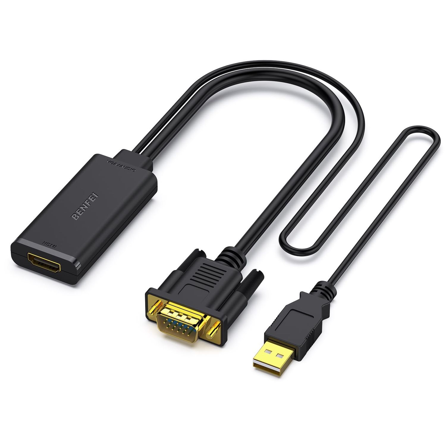 NEW VGA to HDMI Converter Adapter Cable