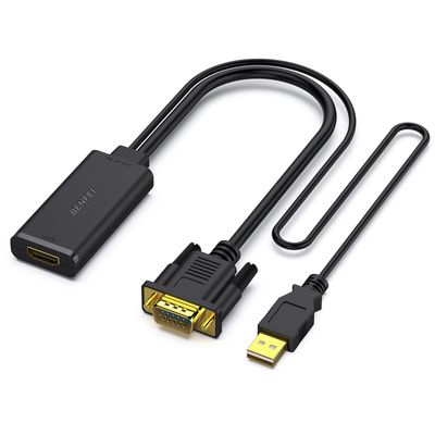 NEW VGA to HDMI Converter Adapter Cable NEW VGA to HDMI Converter Adapter Cable
