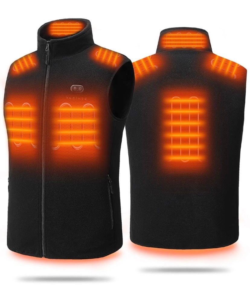 NEW Mens Heated Fleece Vest XXL