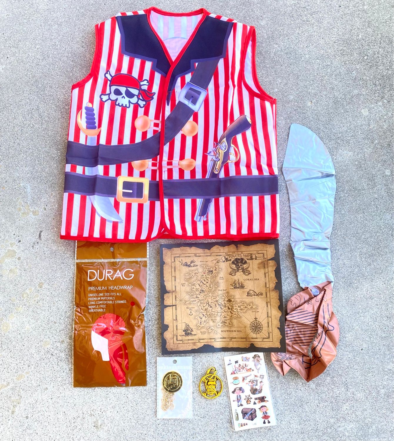 NEW Kids Pirate Halloween Costume Set