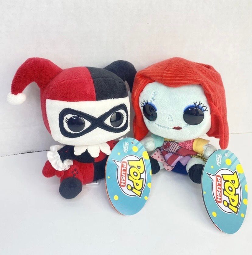 NEW 2 Funko Pop Harley Quinn Batman &amp; Disney Nightmare Before Christmas Sally