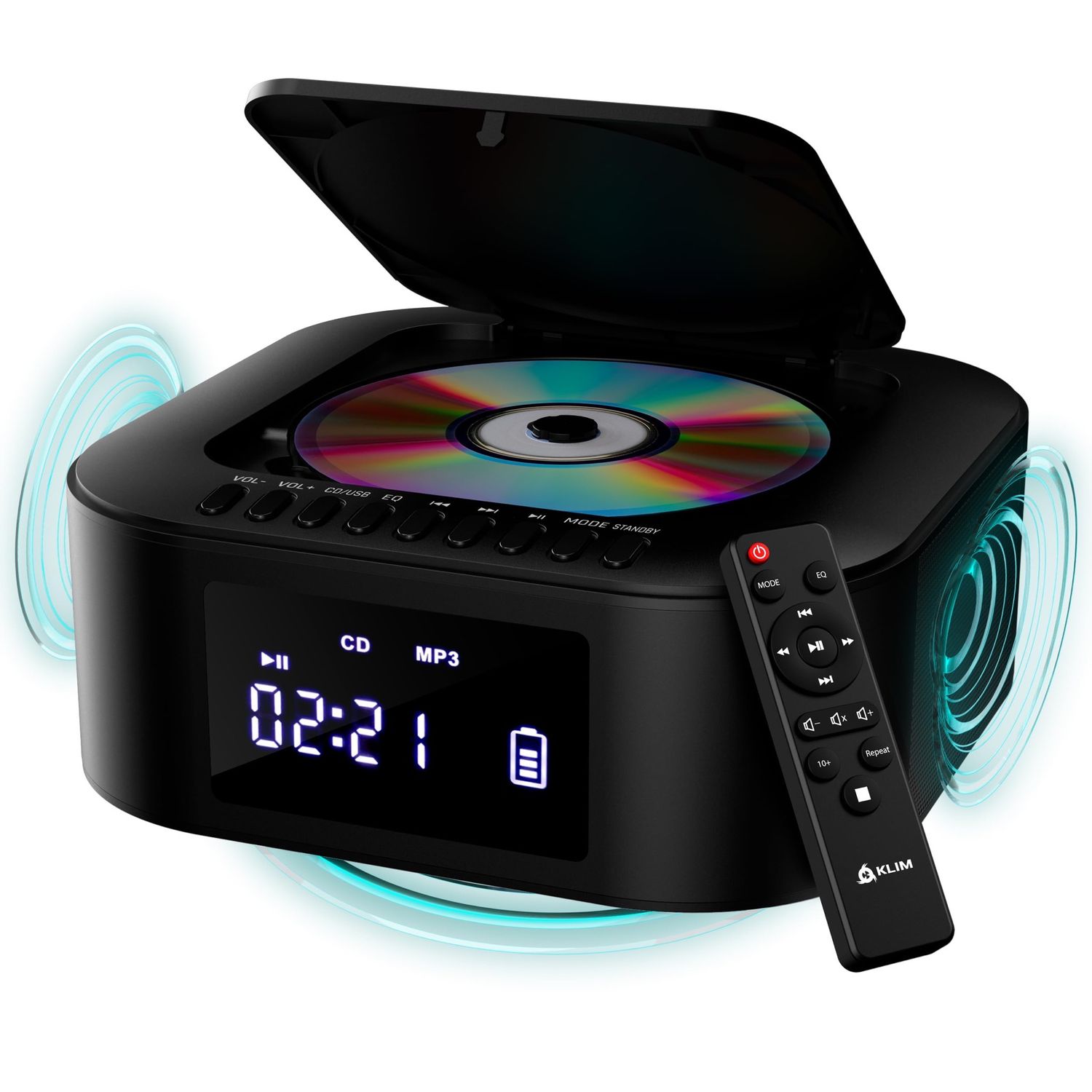 NEW Bluetooth Boombox CD Player &amp; FM Radio Extra BASS with Subwoofer