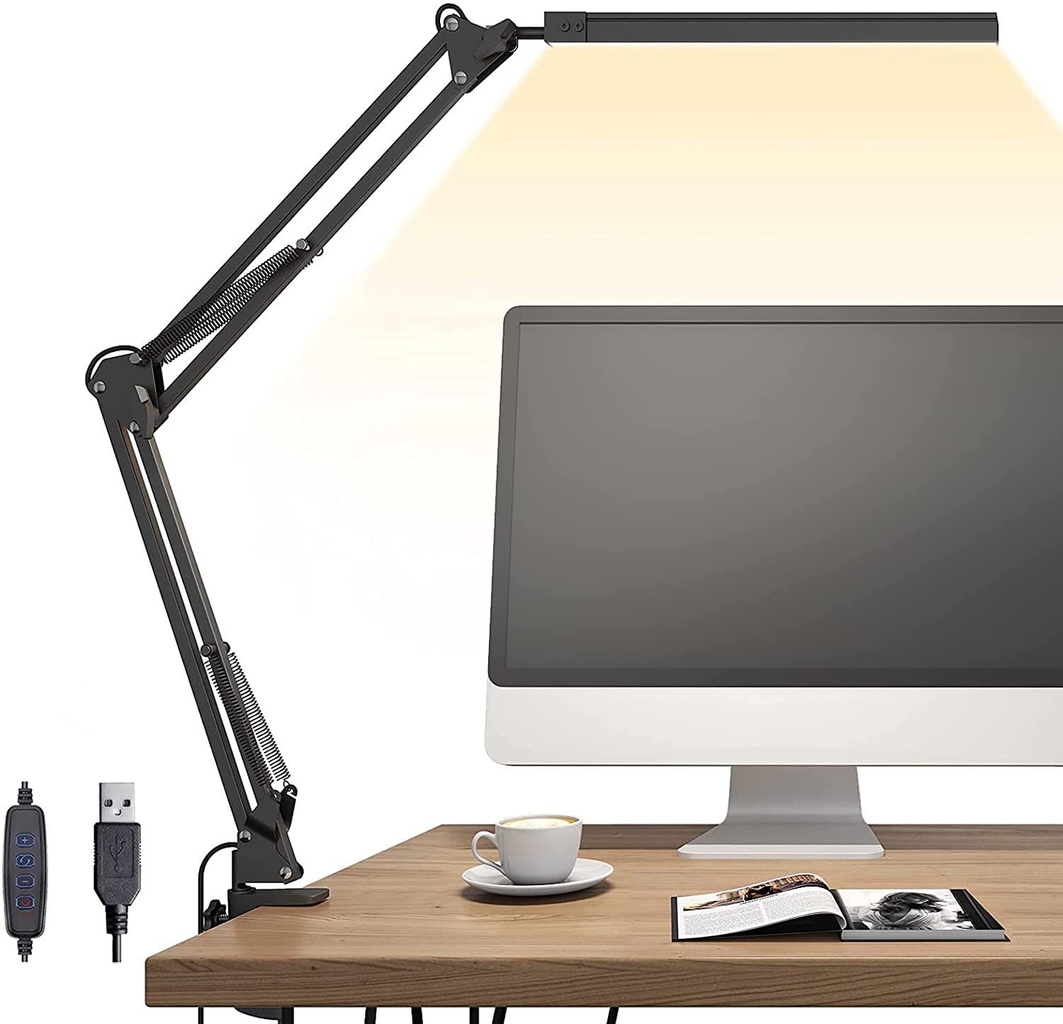 NEW Swing Arm LED Desk Lamp