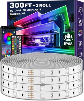 NEW 300ft Permanent Outdoor LED Strip Lights NEW 300ft Permanent Outdoor LED Strip Lights