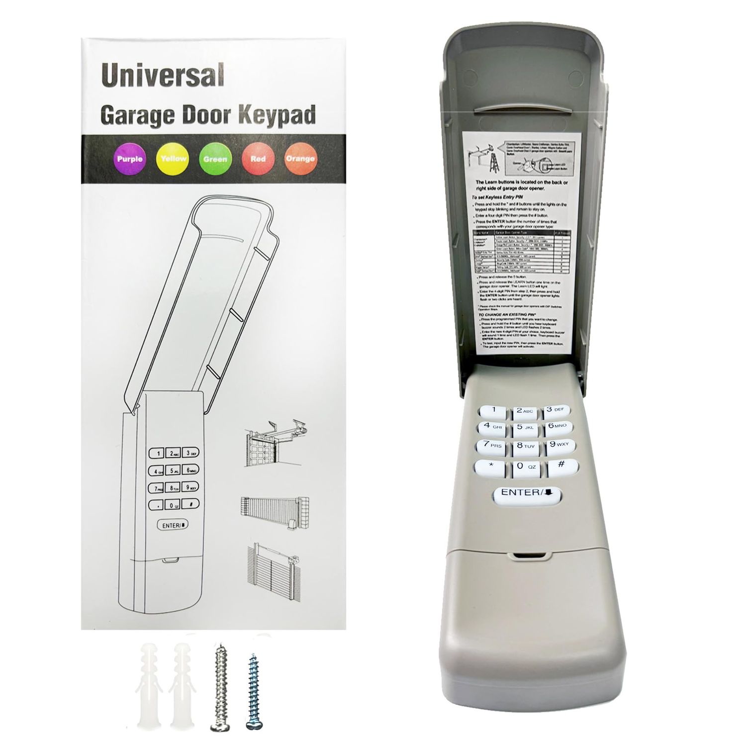 NEW Universal Garage Door Opener Keypad