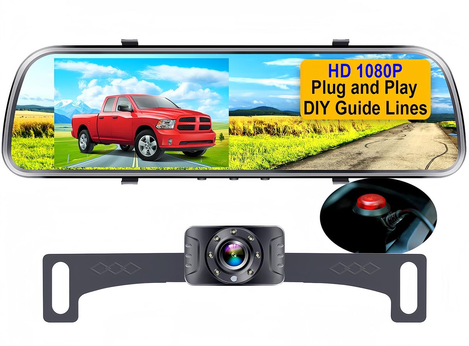 NEW Vehicle Backup Camera Mirror