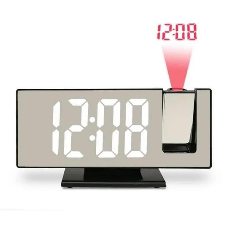 NEW Mirrored Projection Alarm Clock