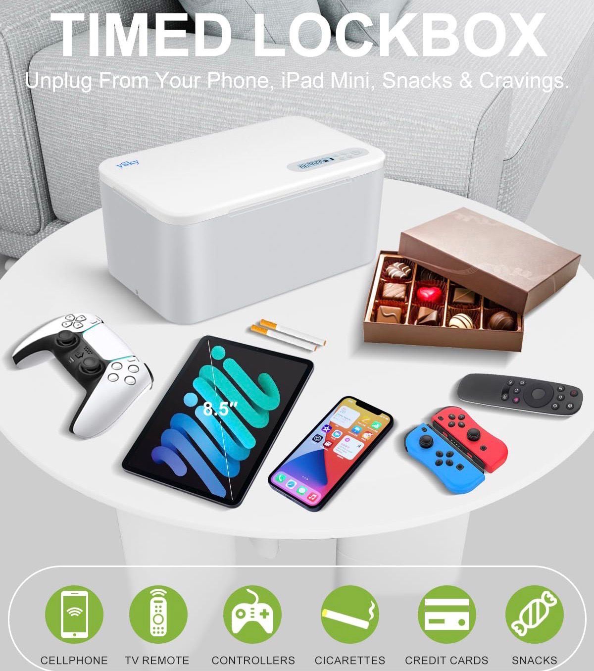 NEW Timed Lock Box Safe