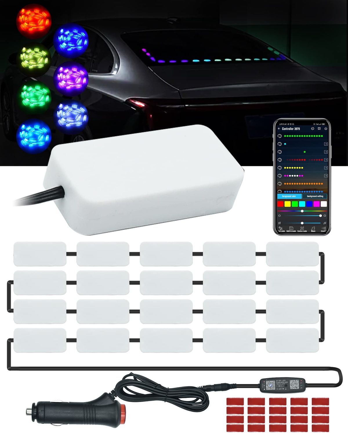 NEW 20 Vehicle LED Lights with App