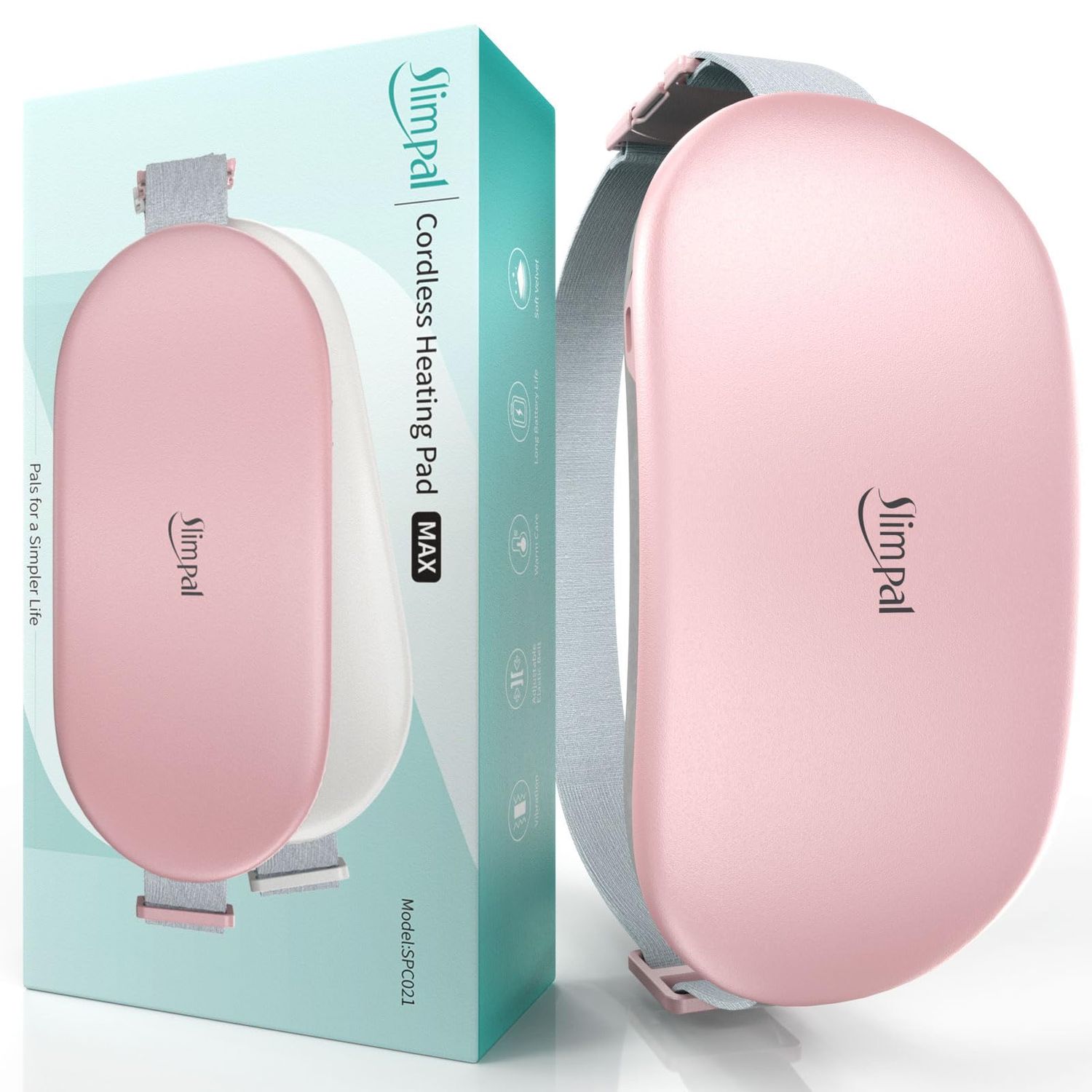 NEW Womens Cordless Heating Pad with Vibration