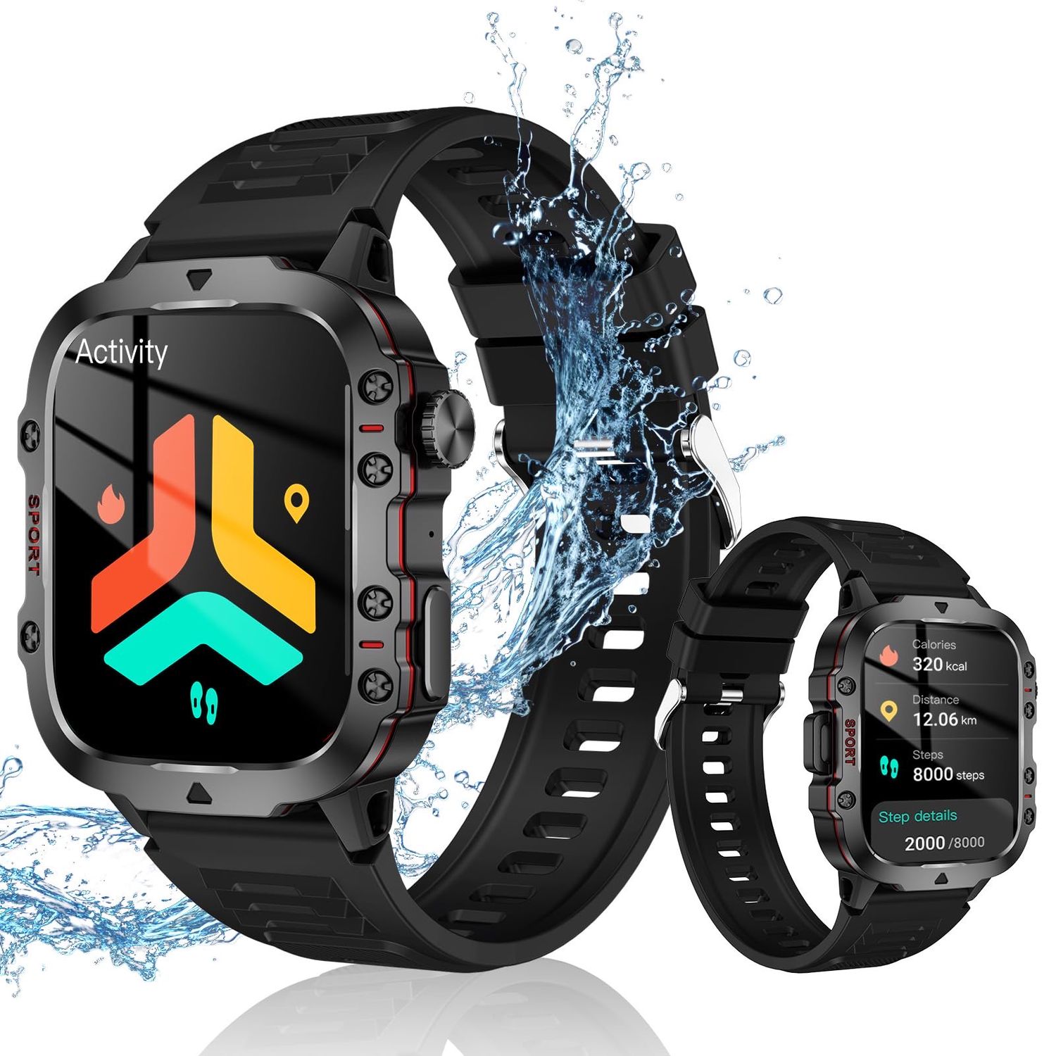NEW Bluetooth Fitness Smart Watch with BP &amp; Calling