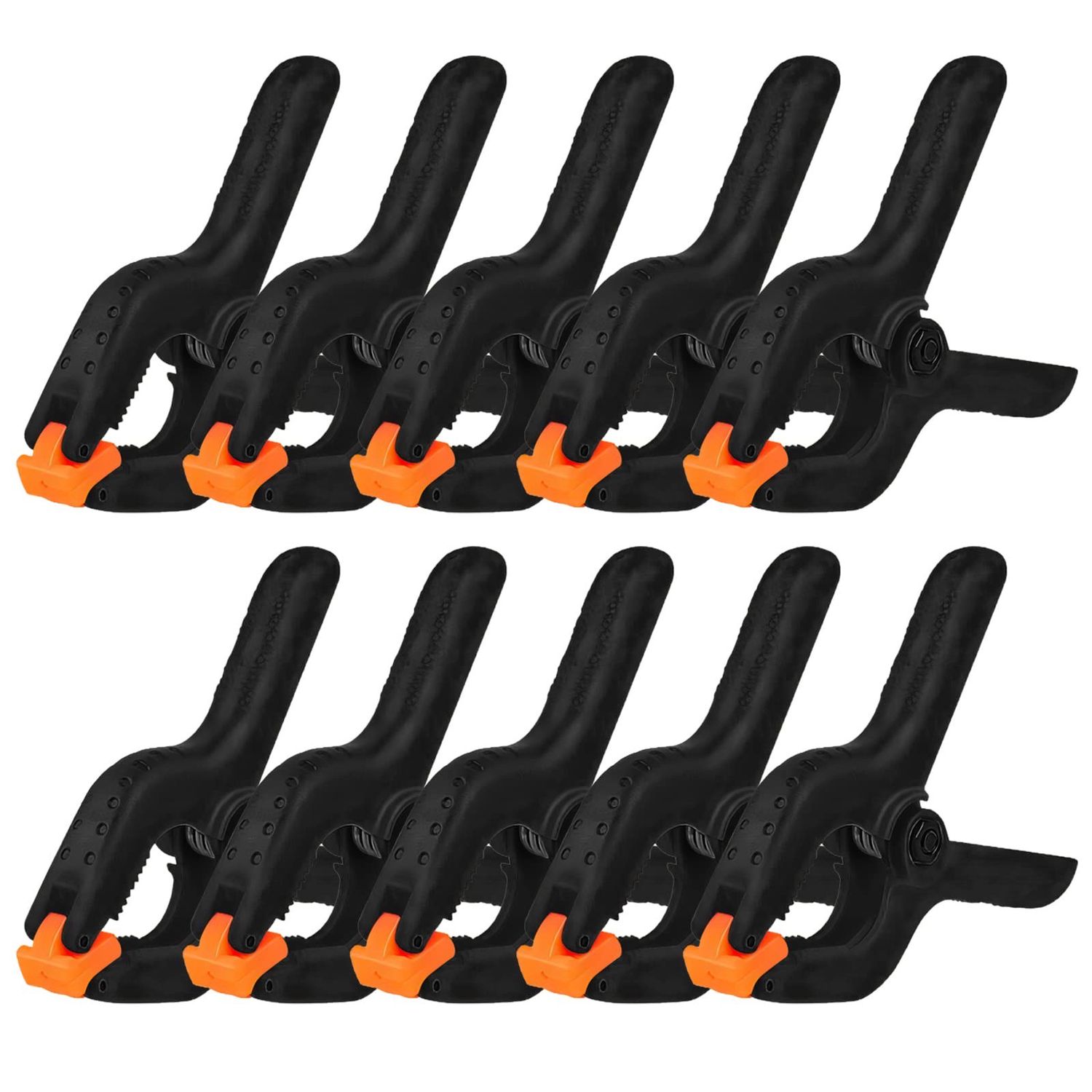 NEW 10pk Heavy Duty Plastic Spring Clamps
