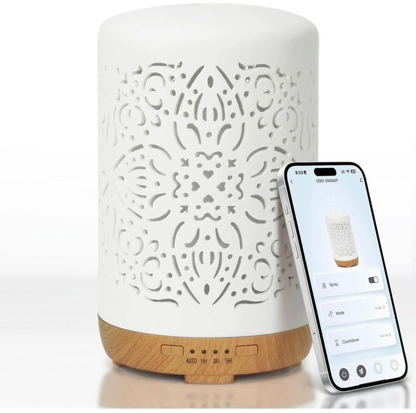 NEW Aromatherapy Ceramic Wifi Oil Diffuser / Humidifier