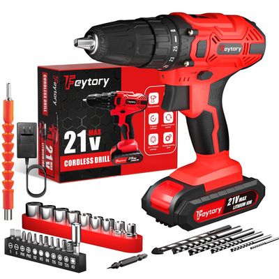 NEW Cordless Drill with Attachments
