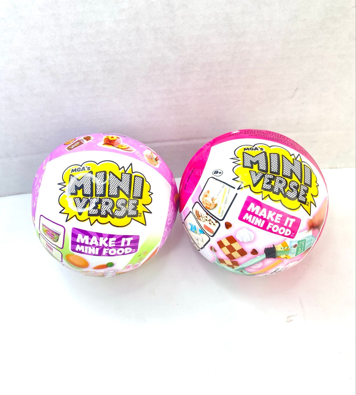 NEW 2 Pack MGA Miniverse Make it Mini Food Set