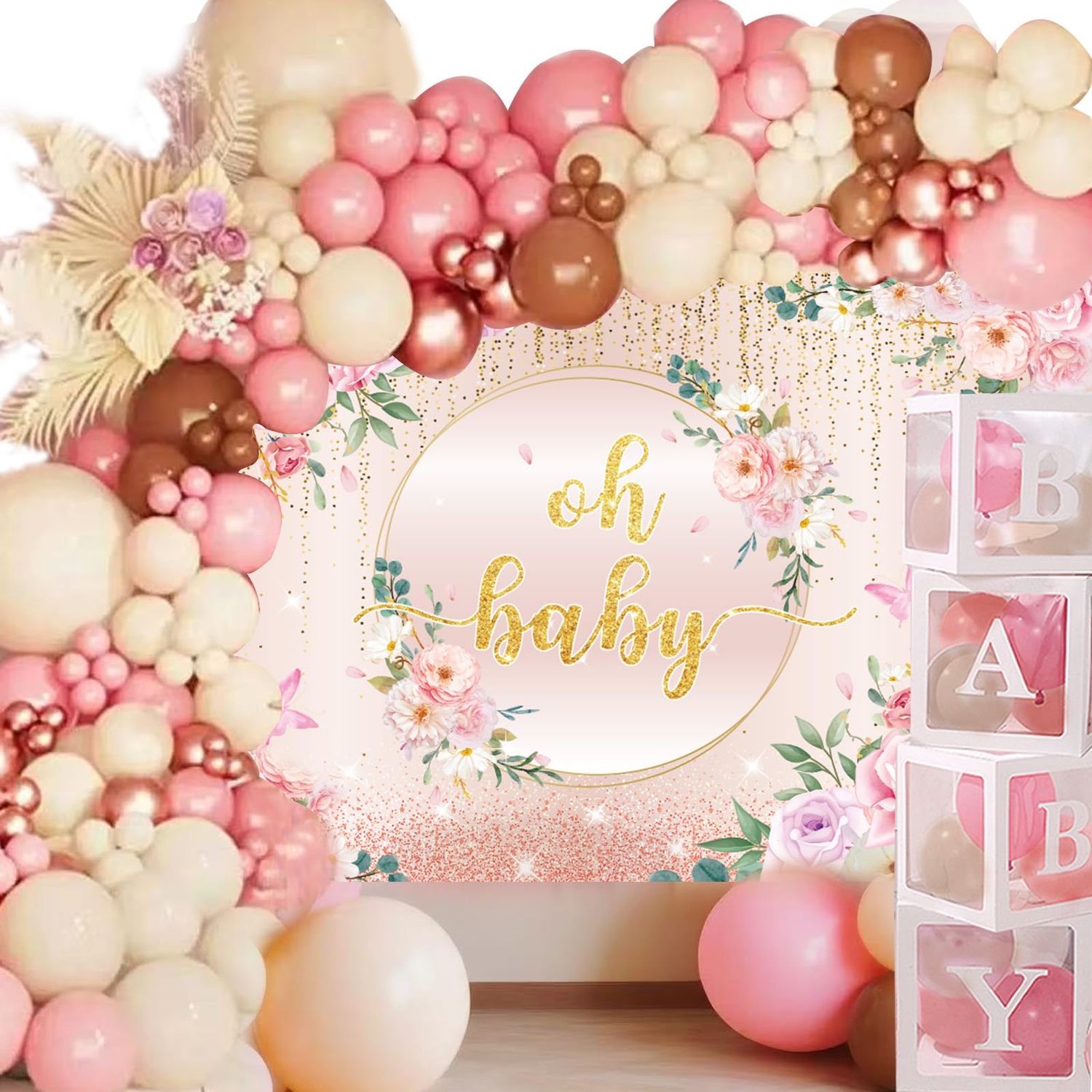 NEW 151pc Baby Shower Decorations Balloon Kit