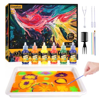 SEALED Kids Magic Water Marbling Paint Art Kit