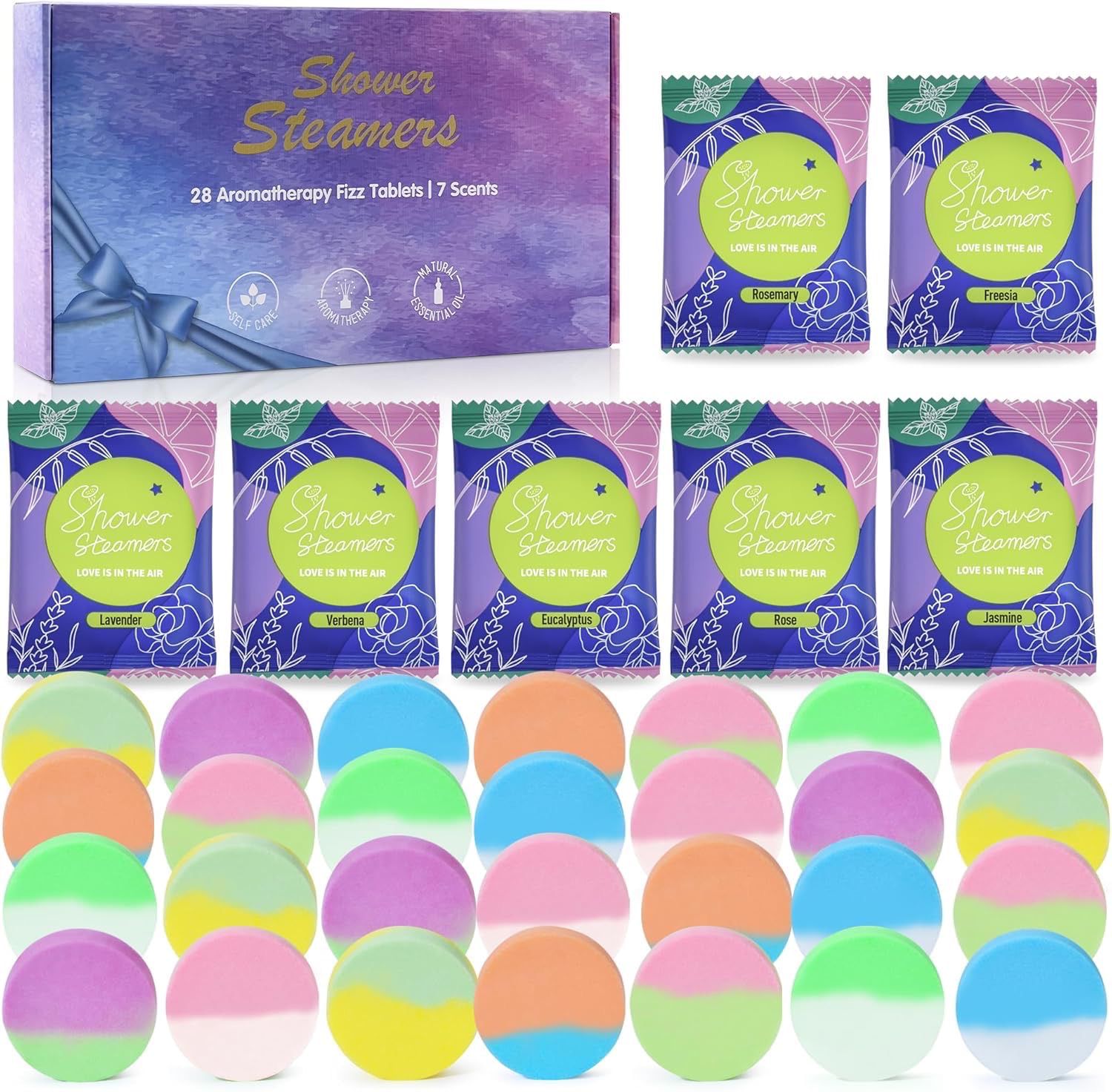 NEW 28pk Organic Aromatherapy Shower Bomb Steamers