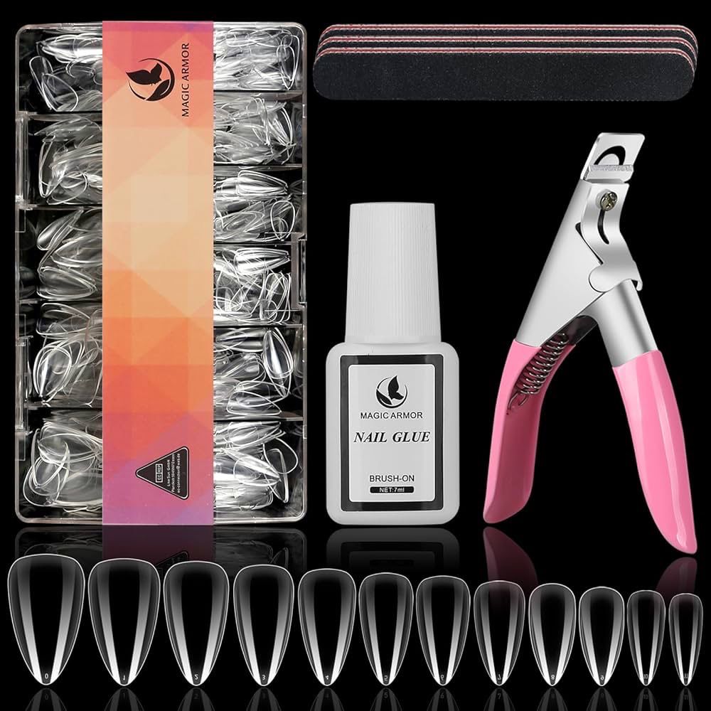 NEW 504pc Acrylic Press On Nail Kit