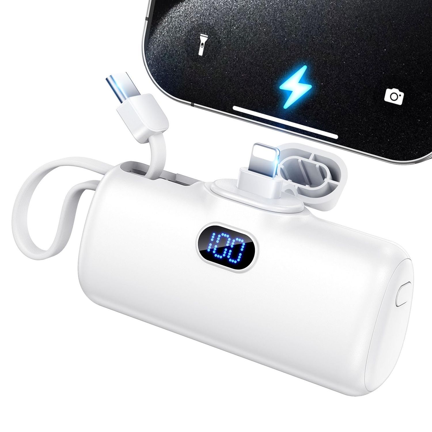 NEW Portable Power Bank Charger USB C &amp; Lightning