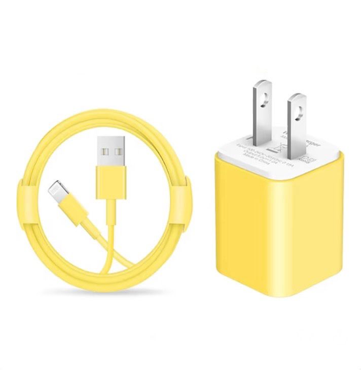 NEW 6ft iPhone Charger Cable &amp; Block - USB to Lightning