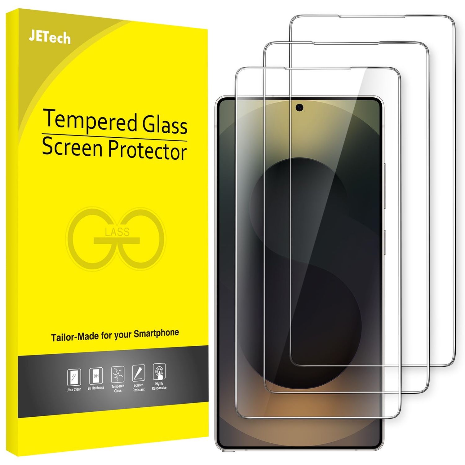 SEALED 3 Pack Glass Screen Protector Samsung Galaxy S25 Ultra