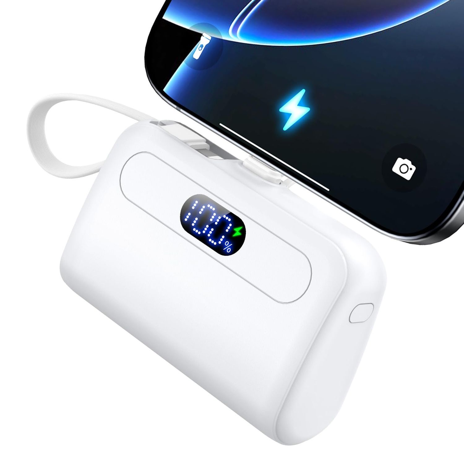 NEW Portable Power Bank Charger USB C &amp; Lightning