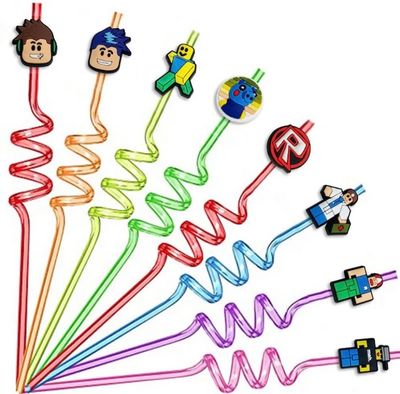 NEW 8 Roblox Crazy Swirly Straws