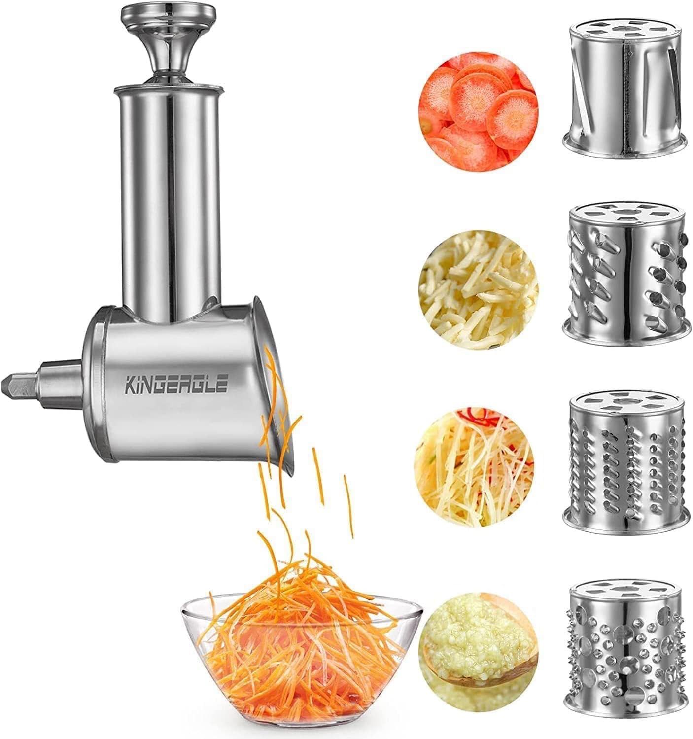 NEW 5pc Grater &amp; Shredder Attachments for KitchenAid Mixer