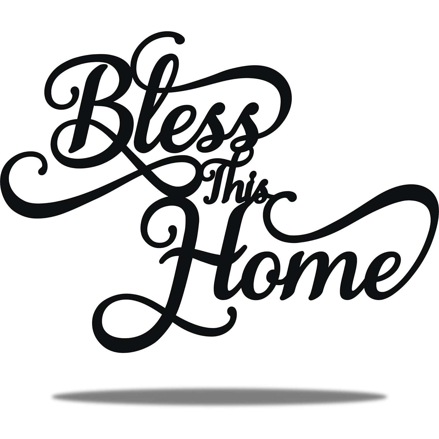 NEW Metal “Bless This Home” Wall Decor