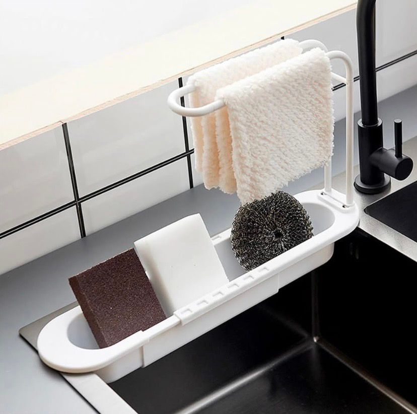 NEW Telescopic Sponge Holder for Kitchen Sink