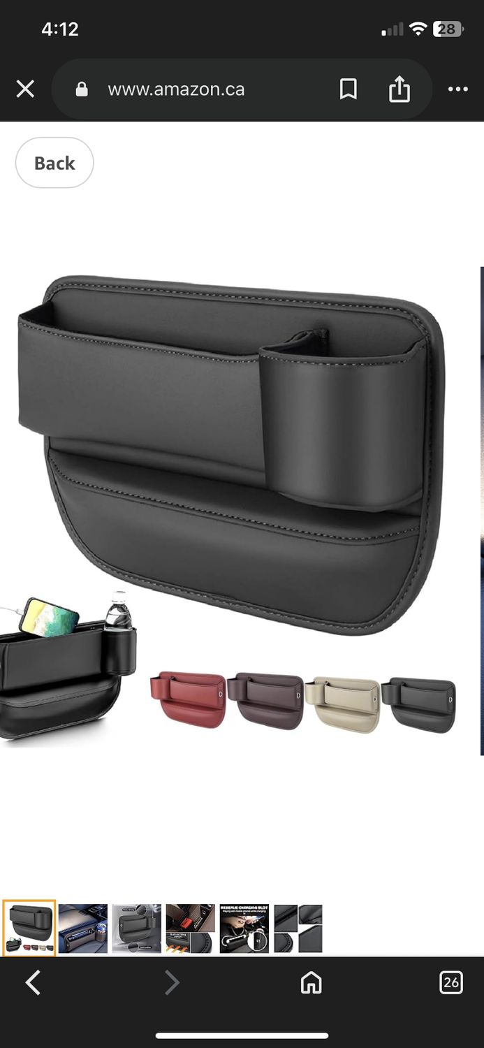 NEW Single Leather Car Seat Gap Filler Organizer