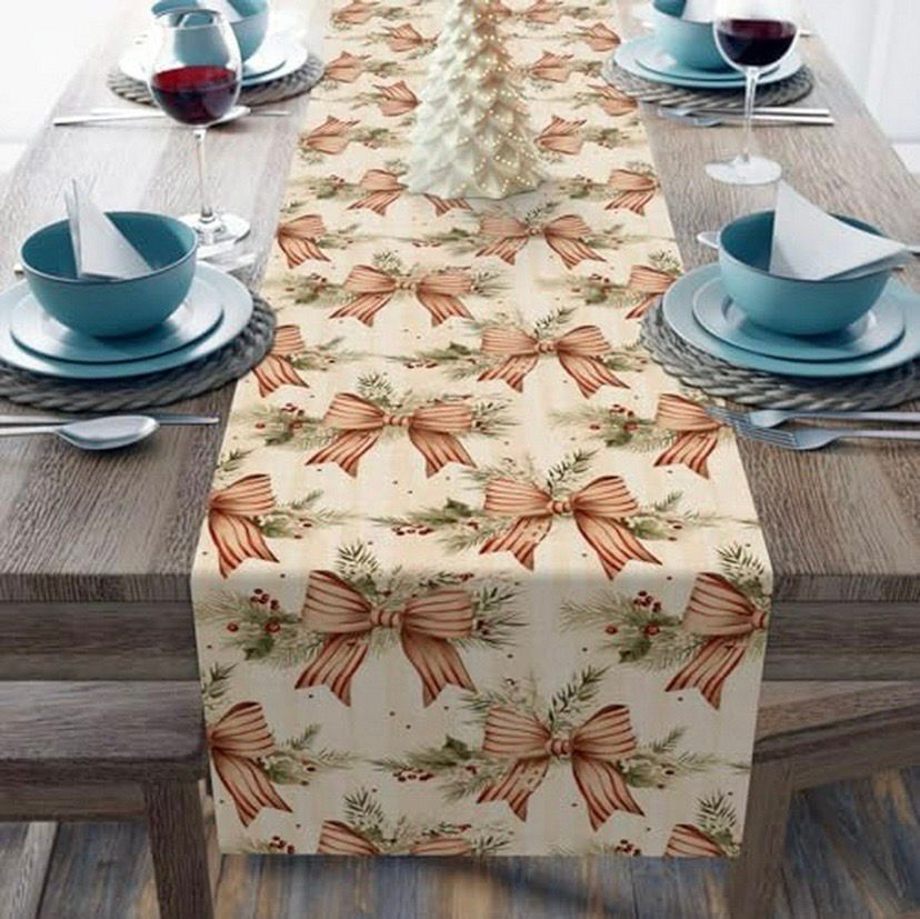 NEW Holiday Winter Festive Table Runner Decoration
