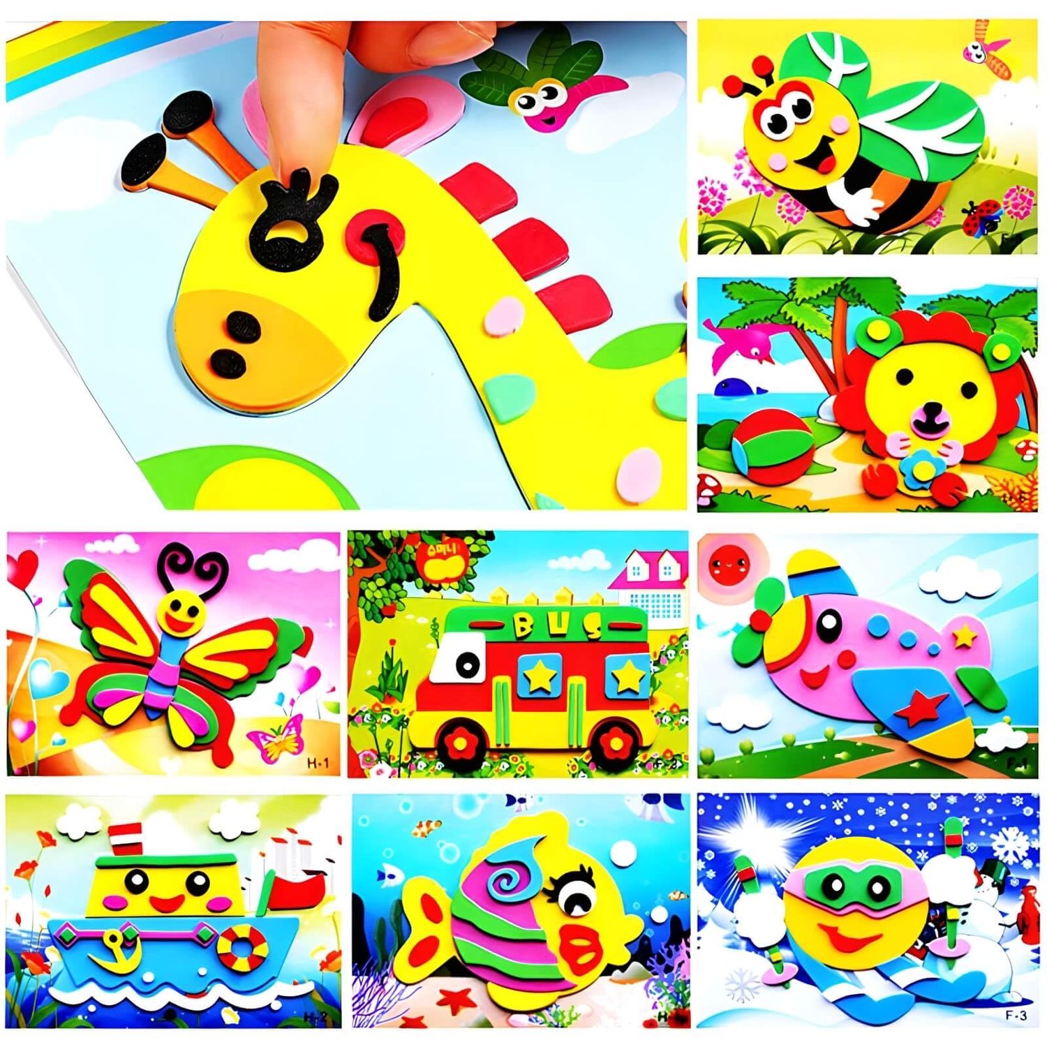 NEW 20 Kids DIY Foam Craft Puzzle Toys