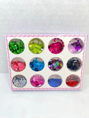 NEW 12 Pack Nail Glitter Decoration
