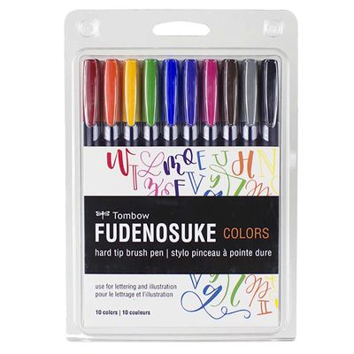 NEW 10 Pack Calligraphy Brush Pens Tombow