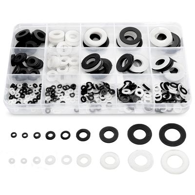 NEW 420pc Nylon Flat Washers Assortment Kit
