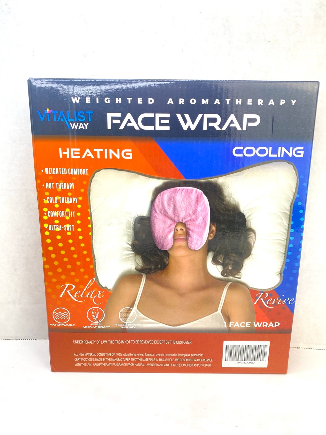 NEW Weighted Hot/Cold Aromatherapy Face Wrap