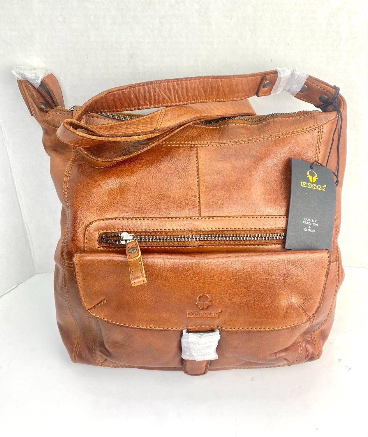 NEW Womens Donbolso 100% Leather Shoulder Bag Handbag