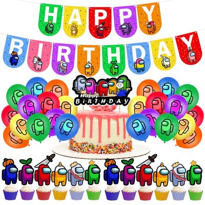 NEW Among Us Birthday Party Balloons &amp; Decoration Set