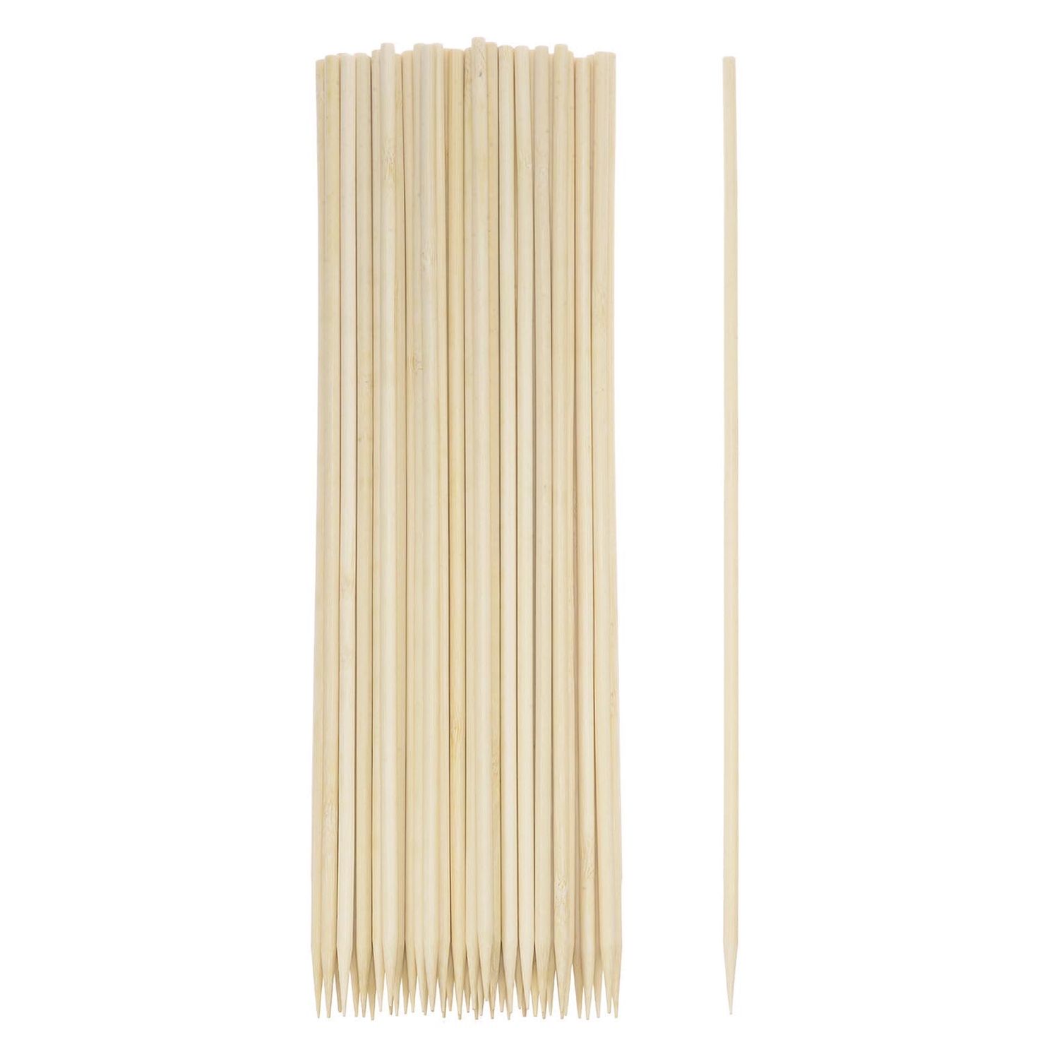 NEW 100 Pack Natural Bamboo Skewer Sticks 14”