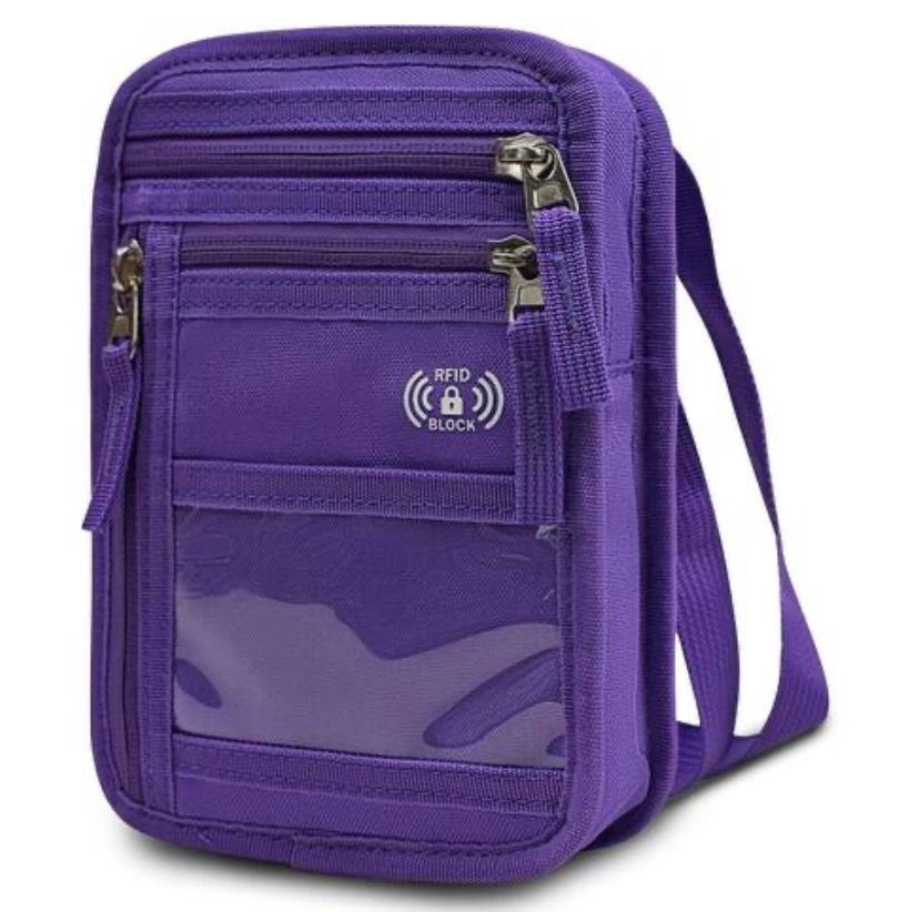 NEW RFID Blocking Wallet Crossbody Travel Bag