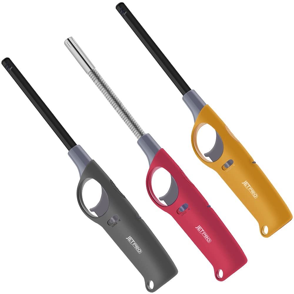 NEW 3 Pack Refillable Butane Lighters