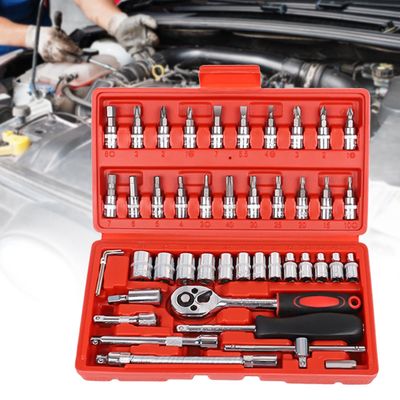 SEALED 46pc Socket Ratchet Wrench Set