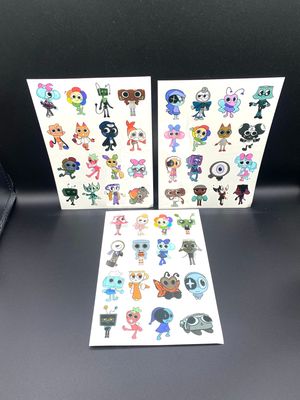 NEW 48pc Dandy’s World Kids Tattoos Art