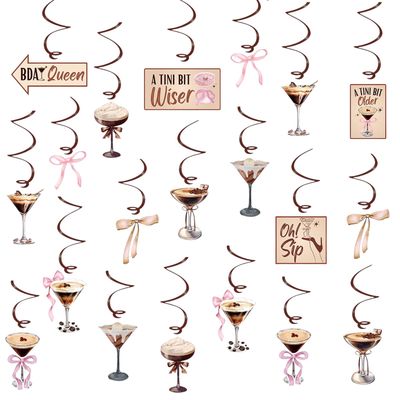 NEW 21pc Martini Party Decorations