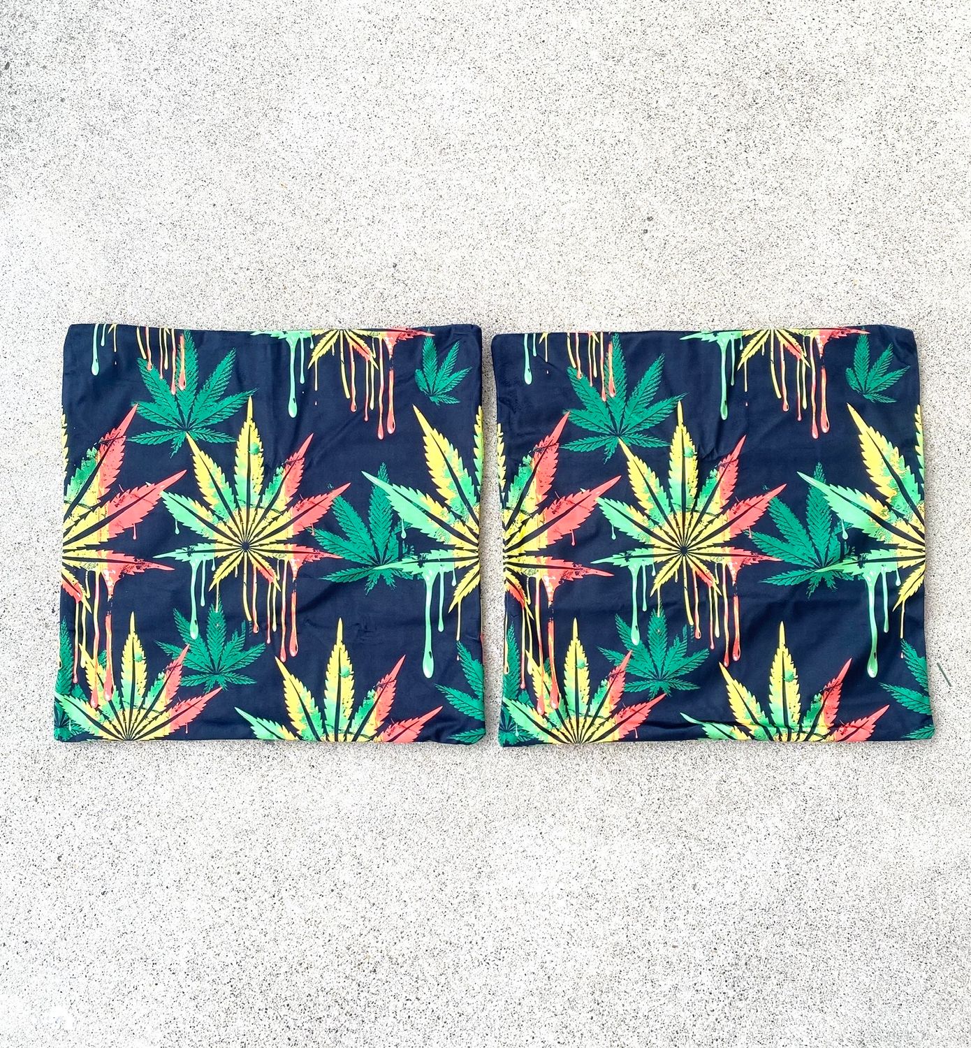 NEW 2 Pack 420 Throw Pillow Cases
