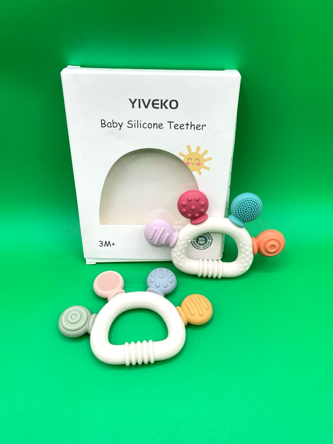 NEW 2 Pack Baby Silicone Teethers