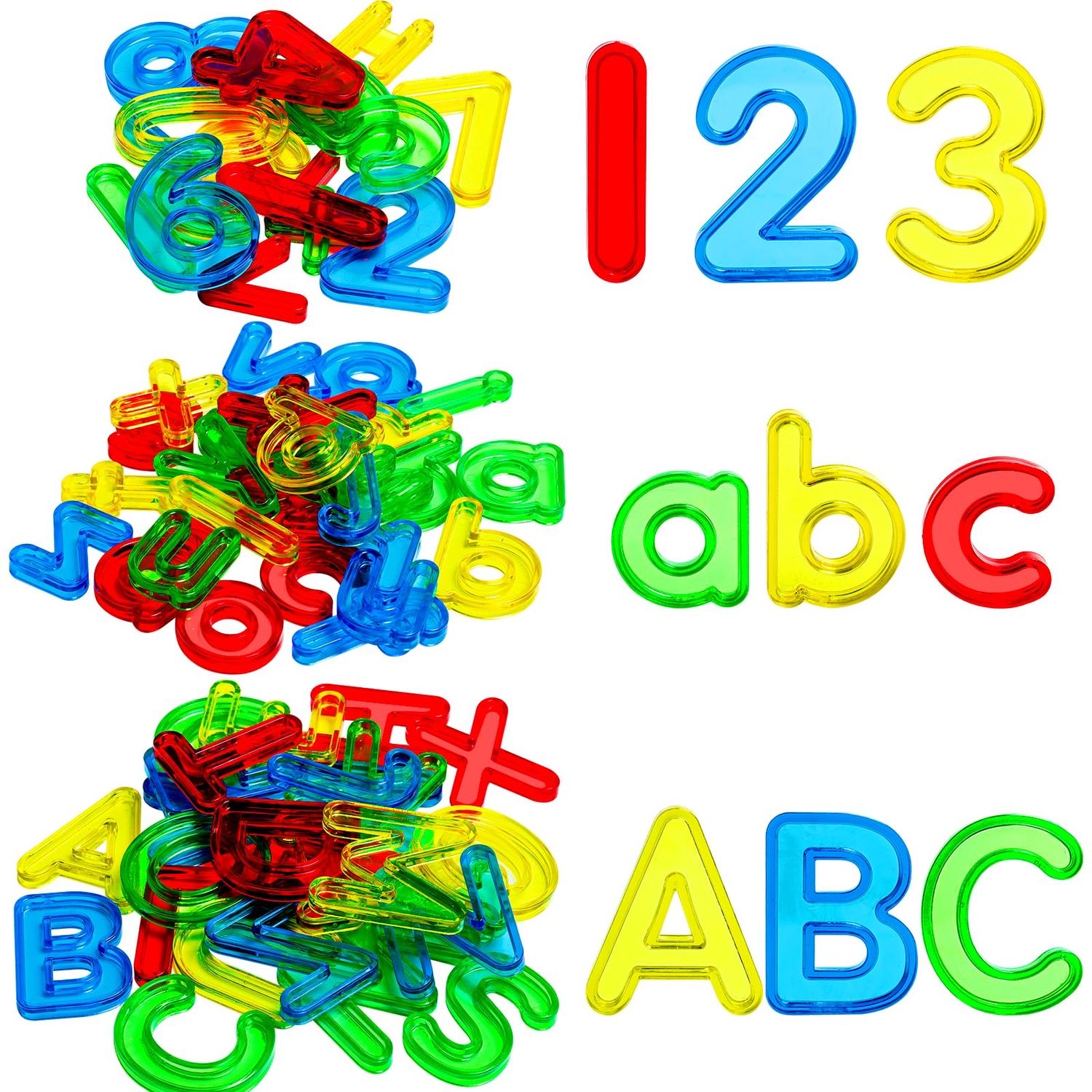 NEW 67pc Plastic Letters &amp; Numbers Practice Set