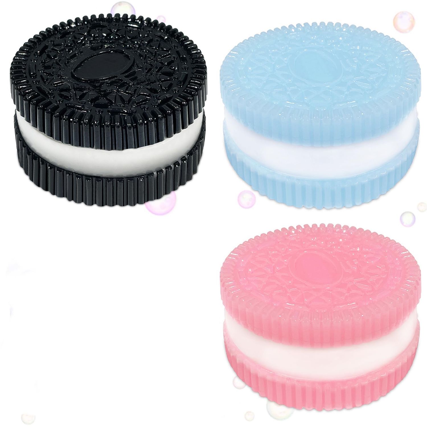 NEW 3 Pack “Oreo” Rubber Fidget Toys